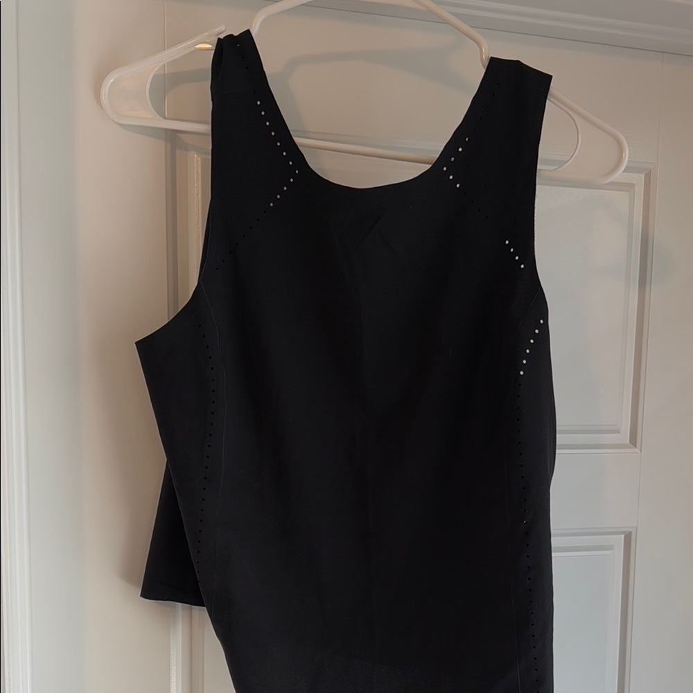 Athleta Black Asymmetrical Tank Top
